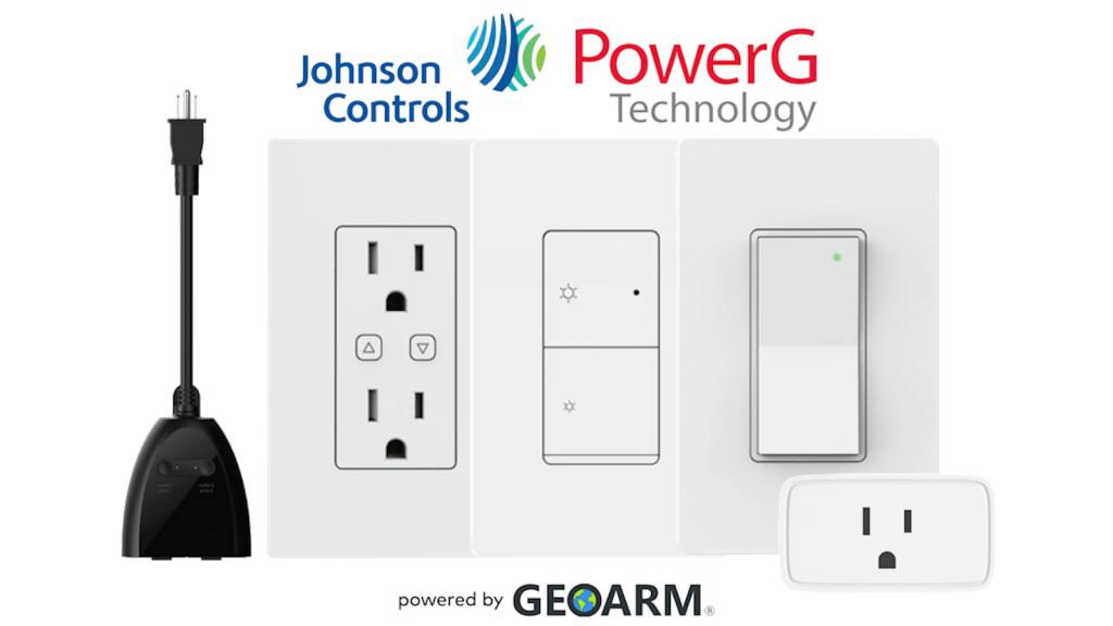The latest PowerG smart automation products from Johnson Controls are NOW AVAILABLE on GeoArm.com.

You can now automate any gadget or lighting system in your home using these new devices. Johnson Controls newest products includes sockets, plugs, and light switches equipped with PowerG technology, offering enhanced security through 2-way encryption and an impressive range that surpasses 4,000+ feet from the panel!