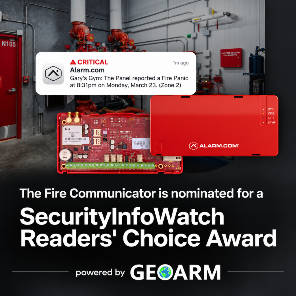 GeoArm Security Introduces the all-new Alarm.com Fire Communicator (ADC-FC100) 